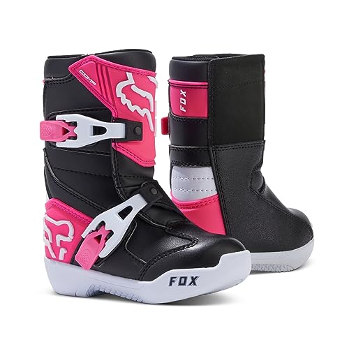 Fox Racing Comp Pee Wee Boots, Black/Pink/White | eBay